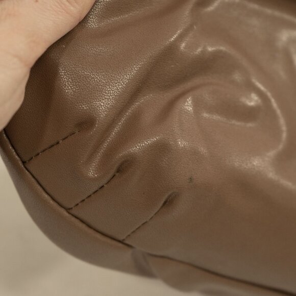 Vintage 70s Tan Brown Clutch Foldover Large Convertible Cross Body Shoulder Bag - Picture 13 of 15